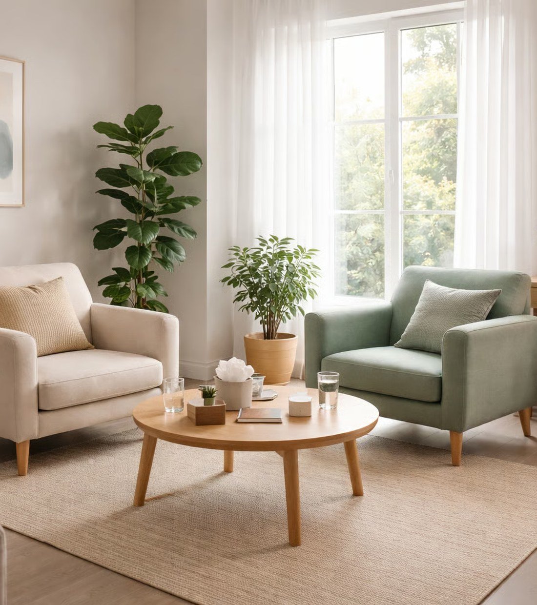 Peaceful therapy space